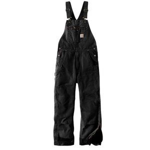 Carhartt Loose Fit Firm Duck Insulated Bib Overall (2XL-Regular) (Quilt Lined)